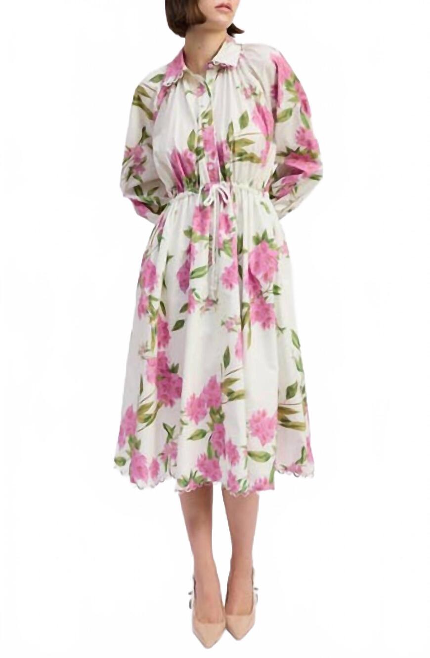 NEW EN SAISON esther midi shirt dress in floral